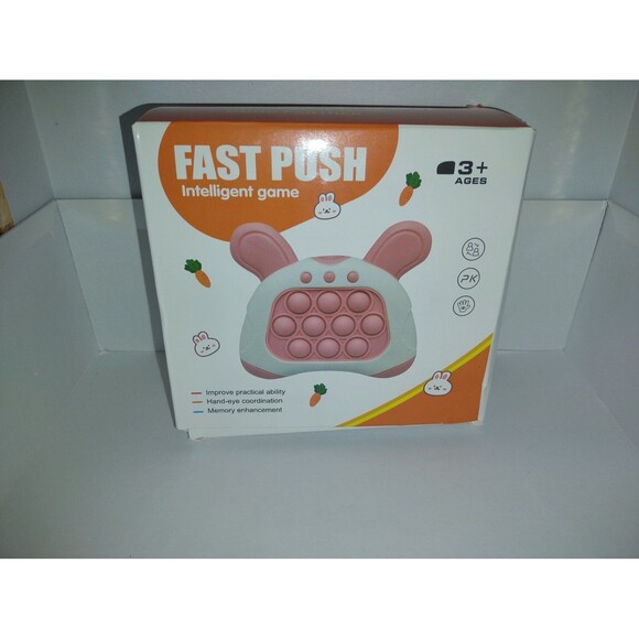 Pop-It Game Device, Fast Push Intelligent Game, Bunny, Pink - Picture 1 of 5